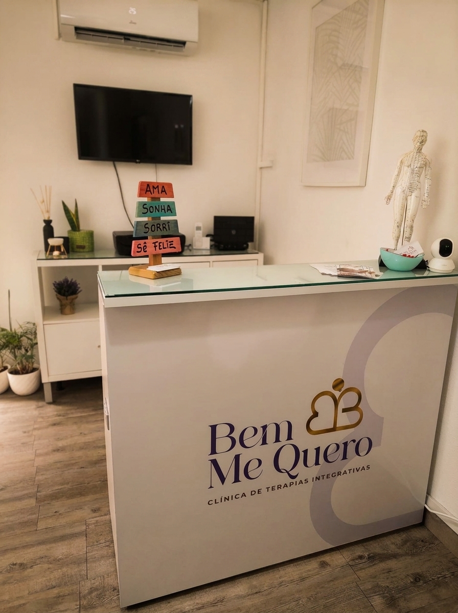 Receção da clínica Bem Me Quero na Moita